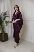 قفطان ناعم بنقش ليزر