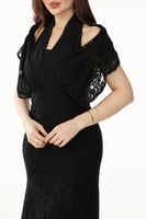 فستان أسود دانتيل كلاسيك