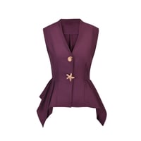 بلوزة كريب بلمسة كتان