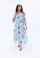 قفطان بطابع أوراق الشجر -