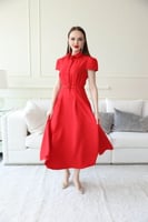 فستان كريب كلاسك -