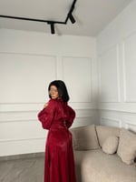 فستان كروسية بلمعة