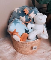 طقم مواليد حديثي الولادة نجوم أزرق بتصميم أنيق