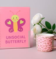 دفتر Unsocial Butterfly – هدية لطيفة للبنات المراه...