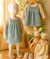 هدية مواليد بنات فخمة فستان شتوي من نكست فاخر مع ب...