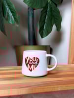 كوب YOU and ME بتصميم رومانسي