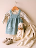 هدية مواليد بنات فخمة فستان شتوي من نكست فاخر مع ب...