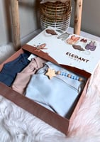 طقم مواليد 3 أفرولات قطنية مع بطانية ناعمة وتعليقة...