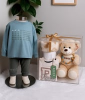 بوكس هدية مواليد فاخر – صندوق أكريليك شفاف بدبدوب...