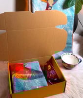 هدية شتوية فاخرة شال نسائي كشميري بنقشة طيور مع كو...