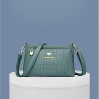 شنطة كتف بنمط تمساح للنساء من الجلد الناعم، حقيبة...