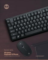 لوحة مفاتيح ميكرودجت لا سلكية مع ماوس لا سلكي | MD...