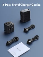 راف باور شاحن سفر عالمي USB-C قوة 32 واط