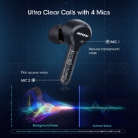 سماعة بلوتوث امباو تحكم باللمس أسود