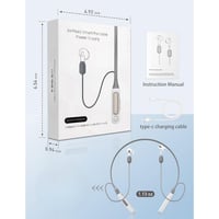 Uixoo شاحن ايربودز ذكي محمول، تصميم يثبت على الرقب...