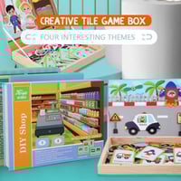 لعبة تعليمية تركيبة بالمغناطيس سوبر ماركت