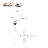 خلاط مغسلة قصير 2352 | ليما LIMA