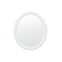 مراية مدور اطار أبيض مقاس 45 قطر