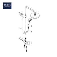 مسطرة دش 2739400D | جروهي GROHE