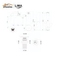 خلاط مغسلة موديل 2280 | ليما LIMA