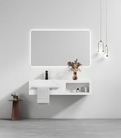 مغسلة رخام أبيض 80 سم