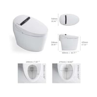 كرسي افرنجي بريموت تاتو ابيض 30 سم