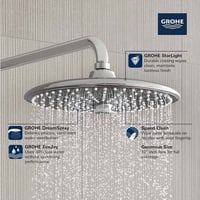 طاسة دش كروم مدور GR-2645700D | جروهي GROHE