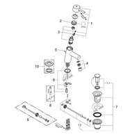 خلاط مغسلة أتوماتيك كونشيتو 32204001 | جروهي GROHE