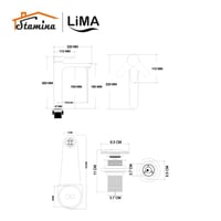 خلاط مغسلة طويل موديل 2154 LM | ليما LIMA