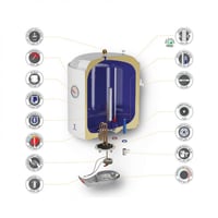 سخان ماء عمودي 80 لتر | الخزف السعودي Saudi Cerami...