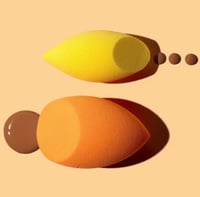 إسفنجة ميراكل للبشرة + إسفنجة خافي العيوب ثنائية