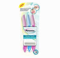 بيرسونا بيوتي تاتش شفرات حلاقة للوجه والحواجب - 3...