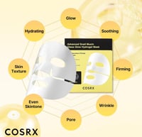 قناع هيدروجيل زجاجي متوهج بمخاط الحلزون المتقدم ثل...