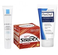 مجموعة البشرة المعرضة لحبوب الشباب