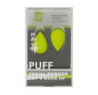 اسفنجة puff فيشال باودر - اخضر - قطعتين KSD