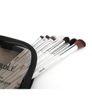 ماربل - مجموعة من 7 فرش مكياج مع محفظة خاصة