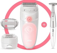 براون ماكينة ازالة الشعر للنساء سيلك-ابيل 5 لاسلكي...