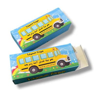 علب باص المدرسه 12 حبه مع اضافه الاسم