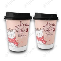 اكواب مع اضافه الاسم 12كوب