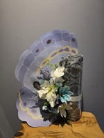 فازة ورد صناعي و شال كشميري AAQ0315