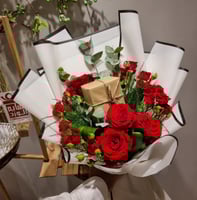 باقة ورد بدون الهدية