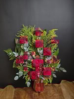 باقة ورد على فازة