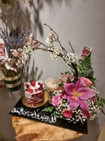 تنسيق كامل شامل الكيكه والمشروب