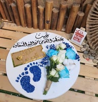 لوح مواليد ورد طبيعي