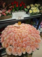 باقة ورد 100 وردة طبيعية 10109