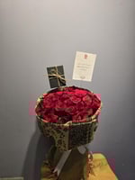 باقة ورد طبيعي 40 وردة وسلسلة - رقم المنتج AAQ0420