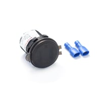 منفذين USB شحن سريع QC دائري مع فصال ومقياس فولت