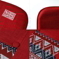 مقعد أرضي سحابة خير - أحمر