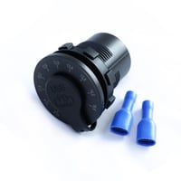 منفذ شحن Type-C + منفذ USB شحن سريع QC شكل دائري م...