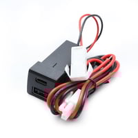 منفذ شحن Type-C + منفذ USB شحن سريع QC مستطيل تويو...